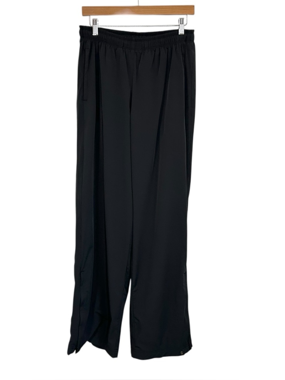 Skims Mens Lounge Tack Pants Sz Small Black Mesh Lined Relaxed Straight Leg